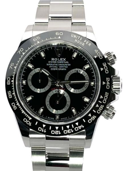 Rolex Daytona Edelstahl Ref. 116500LN Zifferblatt Schwarz